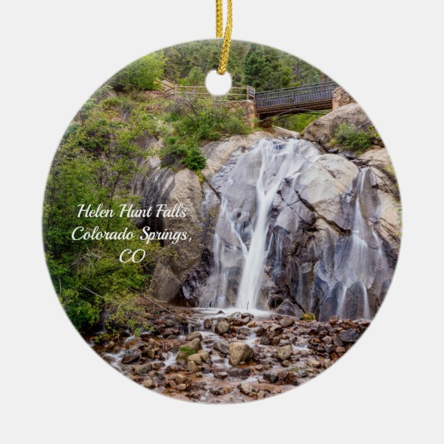 Rocky Helen Hunt Falls Circle Ornament (Vorne)