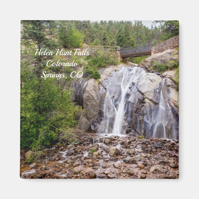 Rocky Helen Hunt Falls Square Magnet (Vorne)