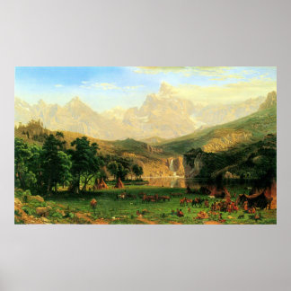 Rocky Montains auf Lander's Peak von Bierstadt Poster