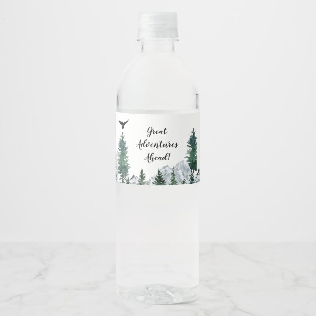 Rocky Mountain Adventure Water Label (Vorderseite)