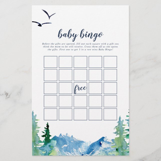 Rocky Mountain Baby Bingo Game Flyer (Vorne)