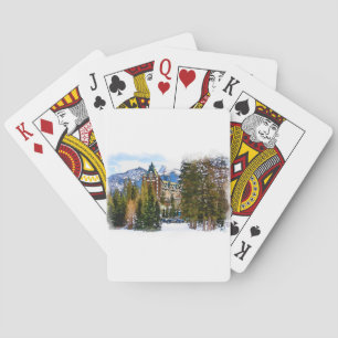 Rocky Mountain Castle - Banff Kanada Spielkarten