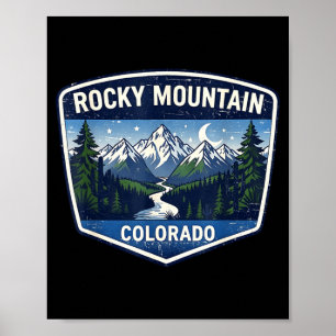 Rocky Mountain Colorado Natur Wanderabenteuer Poster