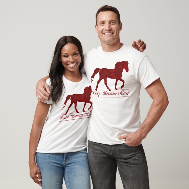 Rocky Mountain Horse Herz T-Shirt (Unisex)