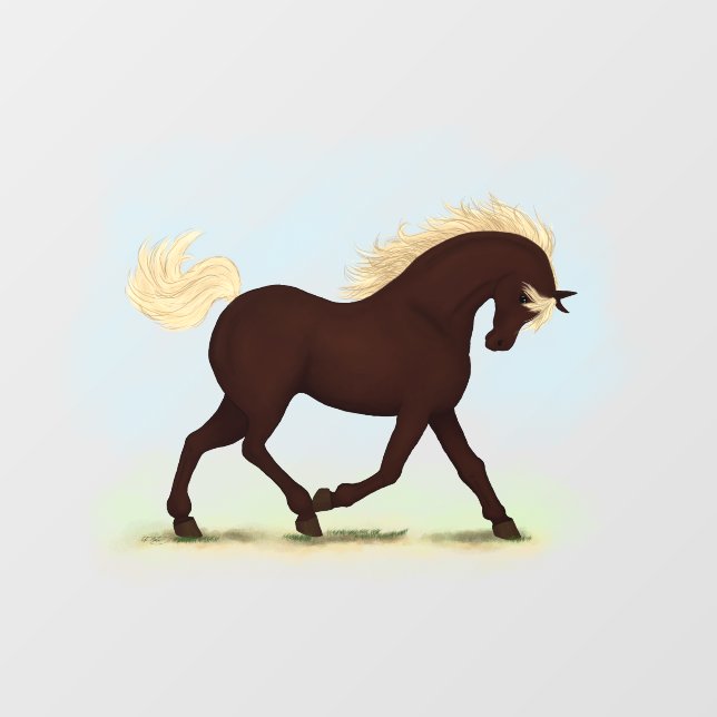 Rocky Mountain Horse Reittiere Decal Fensteraufkleber (Blatt)