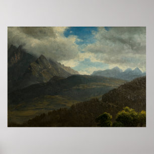 Rocky Mountain Landschaft (c. 1870) Poster