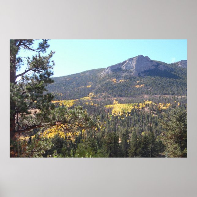 Rocky Mountain Landschaft Foto Naturschauplatz Poster (Vorne)