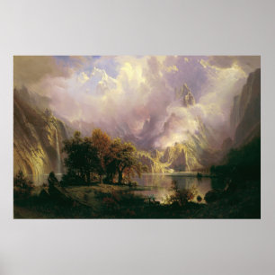 Rocky Mountain Landschaft Majestic Landschaft Poster
