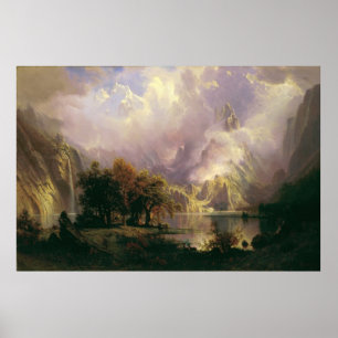 Rocky Mountain Landschaft von Albert Bierstadt Poster