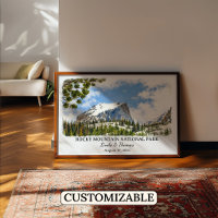 Rocky Mountain National Park Colorado Poster Übers