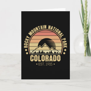 Rocky Mountain National Park Colorado Retrolook Karte