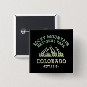 Rocky Mountain National Park Colorado USA Gradient Button
