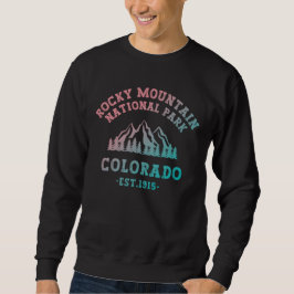 Rocky Mountain National Park Colorado USA Gradient Sweatshirt