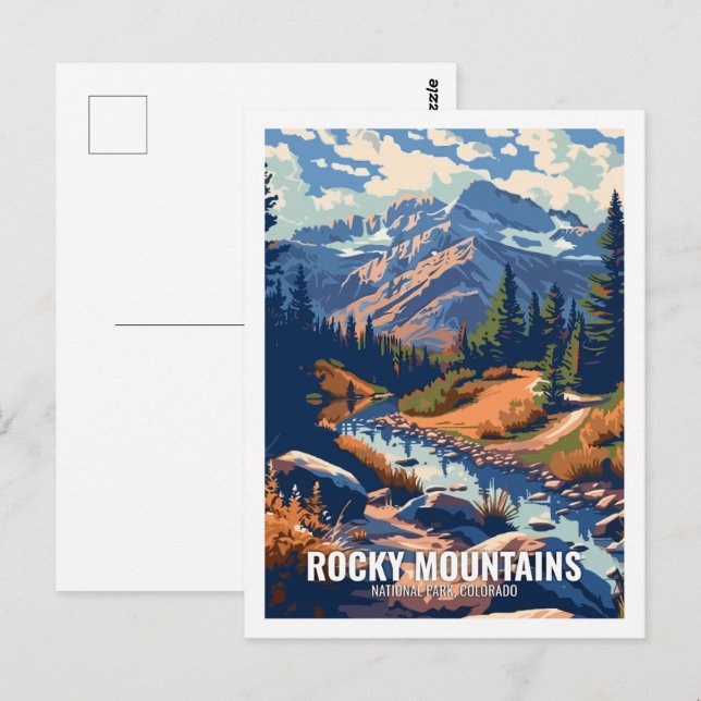 Rocky Mountain National Park Colorado USA Postkarte (Vorne/Hinten)