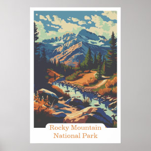 Rocky Mountain National Park Colorado USA Reise Poster