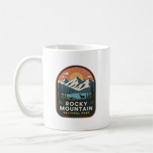 Rocky Mountain National Park-Elch-Abzeichen Kaffeetasse