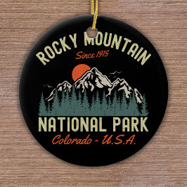 Rocky Mountain National Park Est 1915 Keramik Ornament