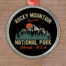 Rocky Mountain National Park Est 1915 Ornament Aus Metall