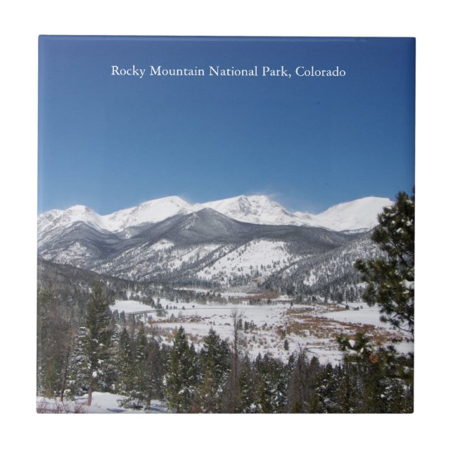 Rocky Mountain National Park Fliesen (Vorderseite)