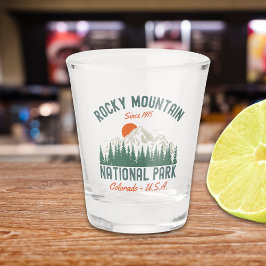 Rocky Mountain National Park Forest Landscape Schnapsglas