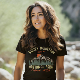 Rocky Mountain National Park Forest Landscape T-Shirt