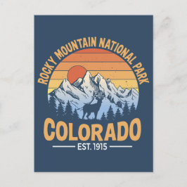 Rocky Mountain National Park Postcard Colorado Postkarte