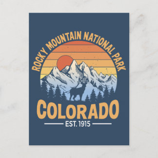 Rocky Mountain National Park Postkarte Colorado