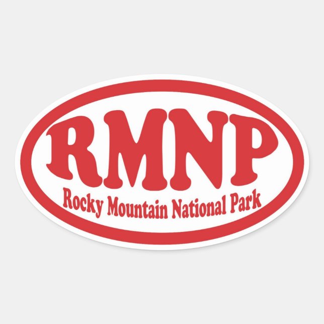 Rocky Mountain National Park Root Oval Aufkleber (Vorderseite)