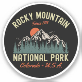 Rocky Mountain National Park Since 1915 Aufkleber