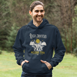 Rocky Mountain National Park Vintage landscape Hoodie