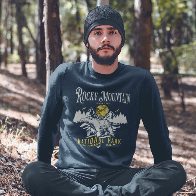 Rocky Mountain National Park Vintage landscape Sweatshirt (Von Creator hochgeladen)