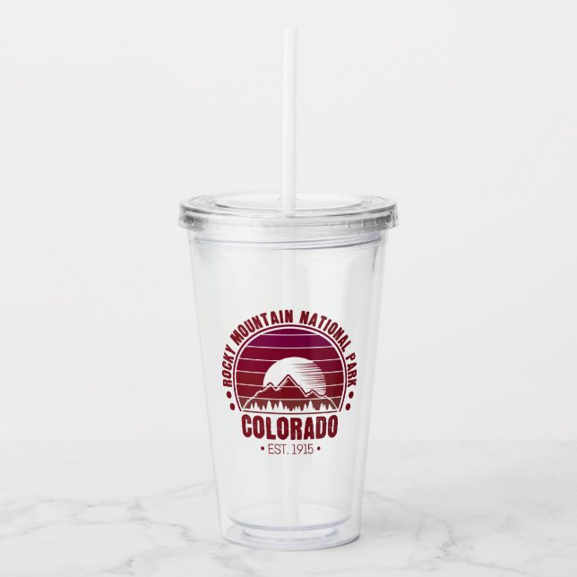 Rocky Mountain Nationalpark Colorado Acryltrinkbecher (Vorderseite)