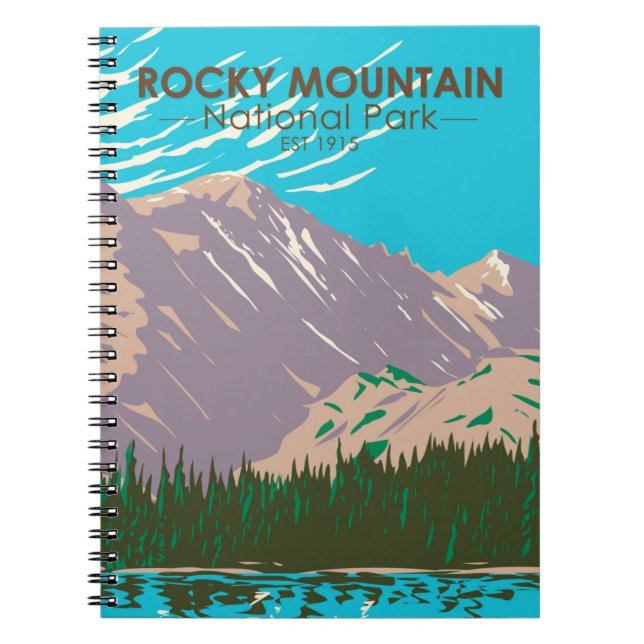 Rocky Mountain Nationalpark Colorado Bellinzona Notizblock (Vorderseite)
