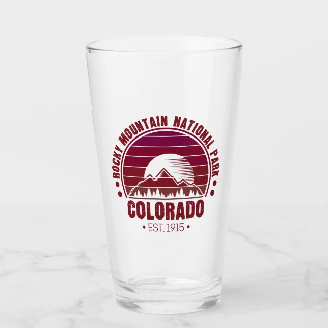 Rocky Mountain Nationalpark Colorado Glas (Vorderseite)