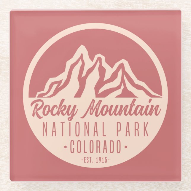 Rocky Mountain Nationalpark Colorado Glasuntersetzer (Vorderseite)