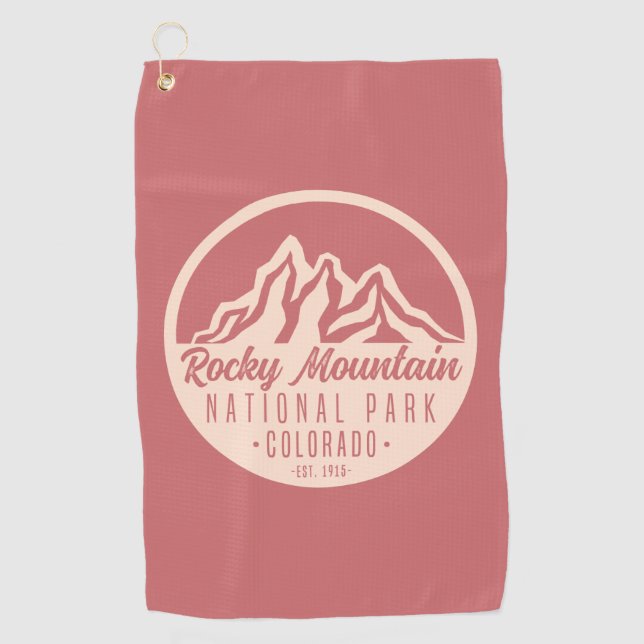 Rocky Mountain Nationalpark Colorado Golfhandtuch (Vorderseite)