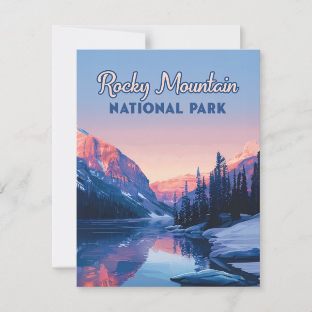 Rocky Mountain Nationalpark Colorado Karte (Vorderseite)