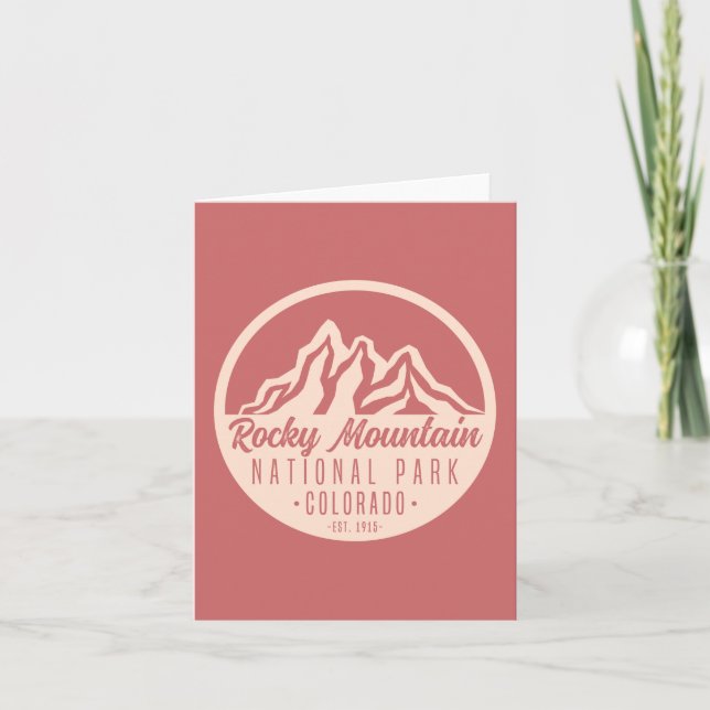 Rocky Mountain Nationalpark Colorado Karte (Vorderseite)