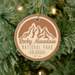 Rocky Mountain Nationalpark Colorado Keramik Ornament