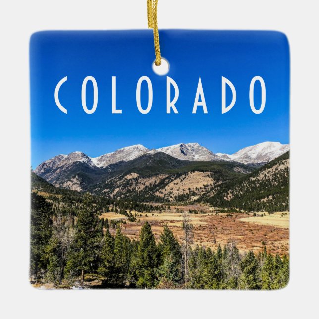 Rocky Mountain Nationalpark Colorado Keramikornament (Vorderseite)