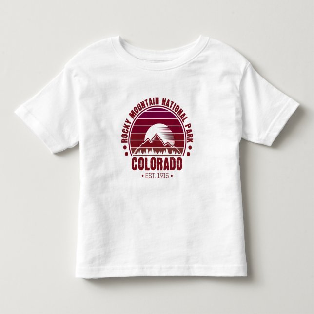 Rocky Mountain Nationalpark Colorado Kleinkind T-shirt (Vorderseite)
