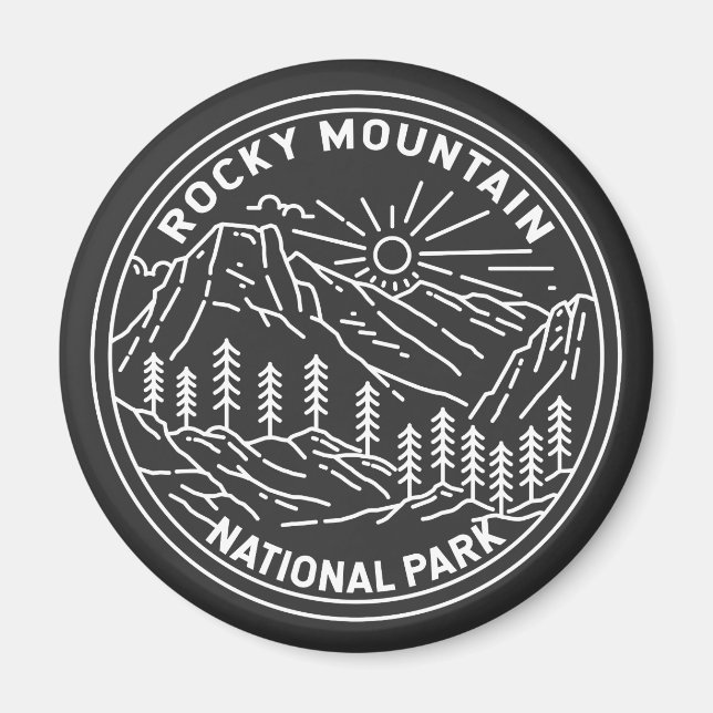 Rocky Mountain Nationalpark Colorado Magnet (Vorne)