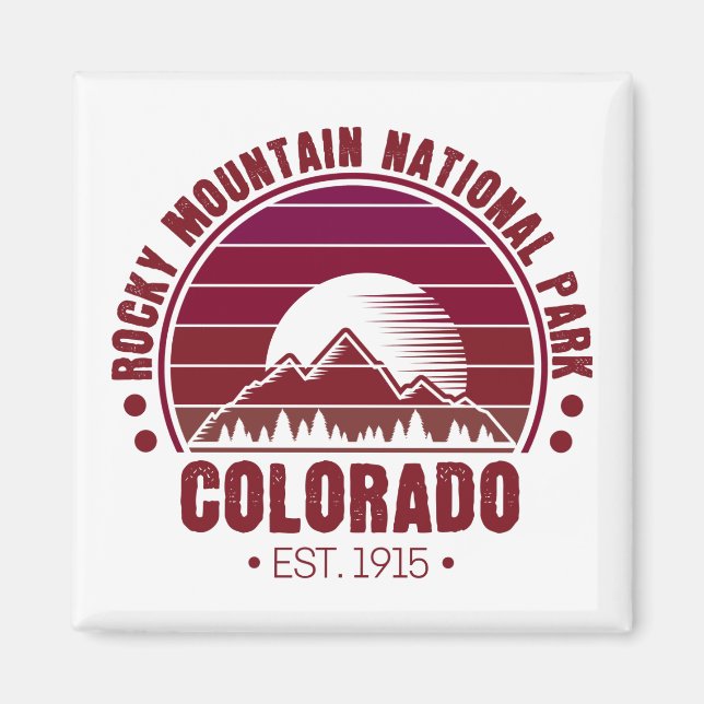 Rocky Mountain Nationalpark Colorado Magnet (Vorne)