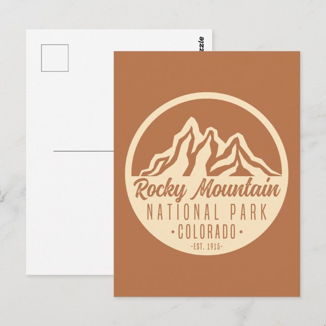 Rocky Mountain Nationalpark Colorado Postkarte (Vorne/Hinten)