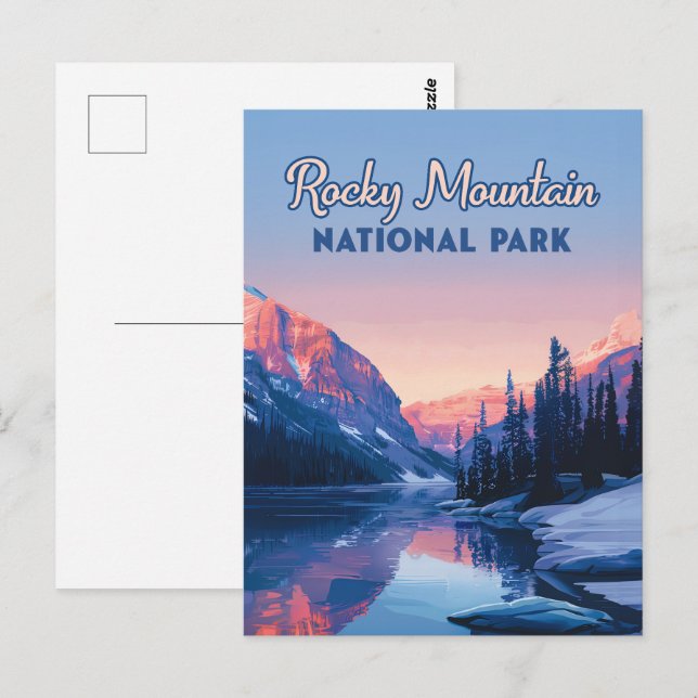 Rocky Mountain Nationalpark Colorado Postkarte (Vorne/Hinten)
