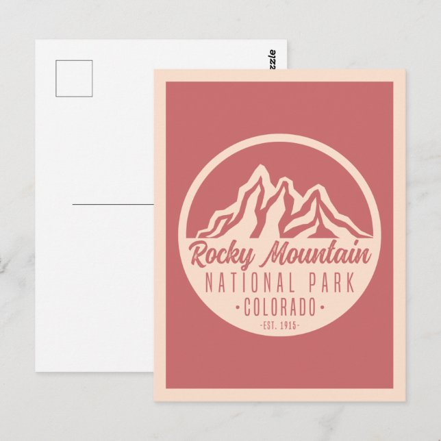 Rocky Mountain Nationalpark Colorado Postkarte (Vorne/Hinten)