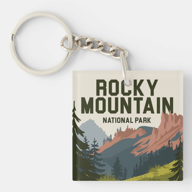 Rocky Mountain Nationalpark Colorado Schlüsselanhänger (Vorderseite)