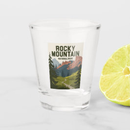 Rocky Mountain Nationalpark Colorado Schnapsglas