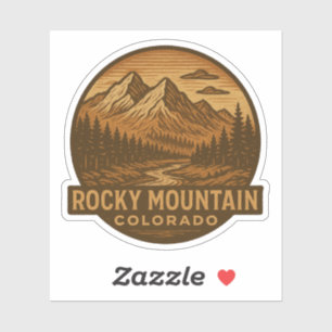 Rocky Mountain Nationalpark Colorado Sticker