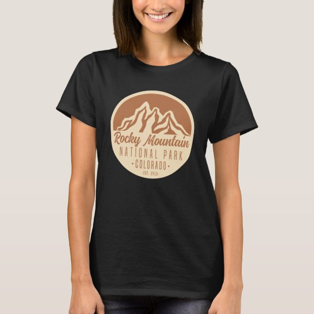 Rocky Mountain Nationalpark Colorado T-Shirt (Vorderseite)